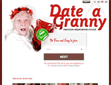 Tablet Screenshot of dateagranny.com